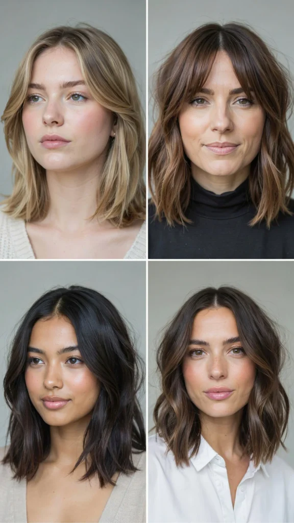 Shoulder-Length Layered Lob