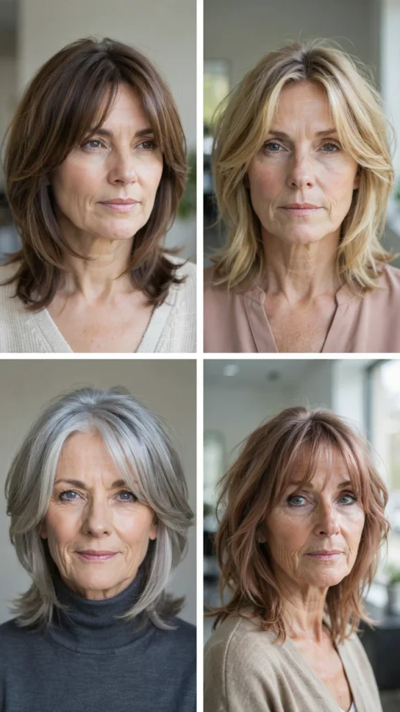 Layered Shag for Fine Hair
