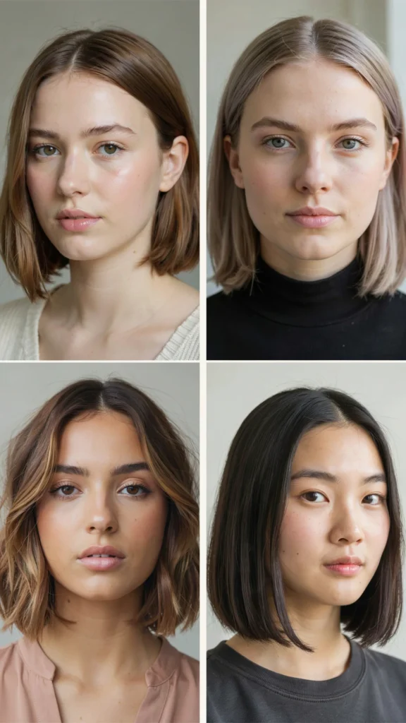  Blunt Lob With Soft Texture