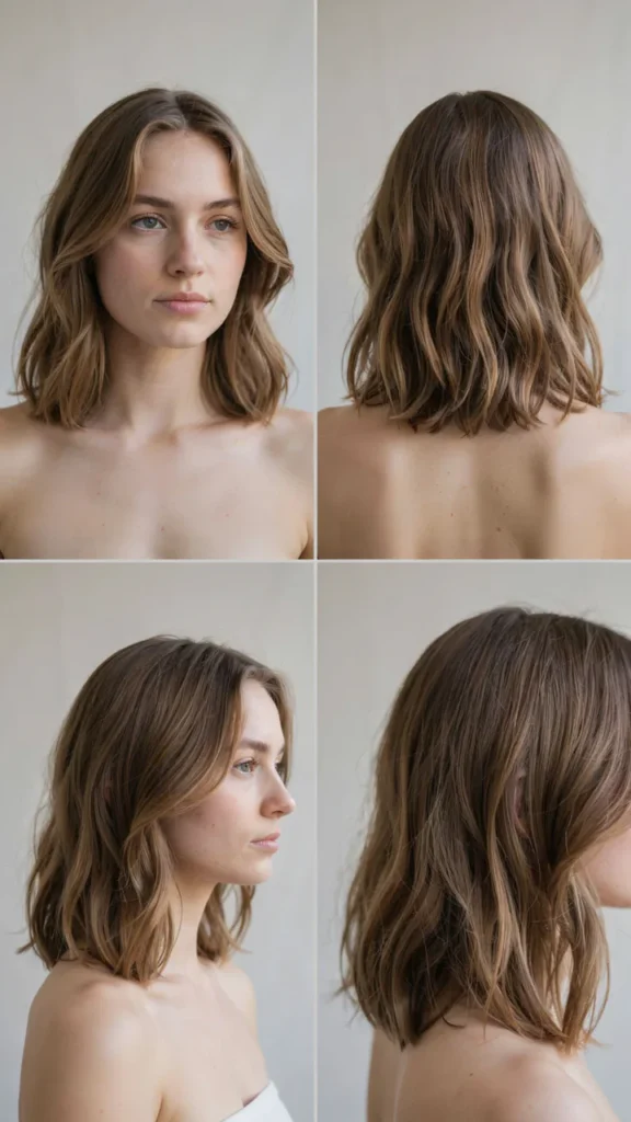 Side-Part Wavy Layers