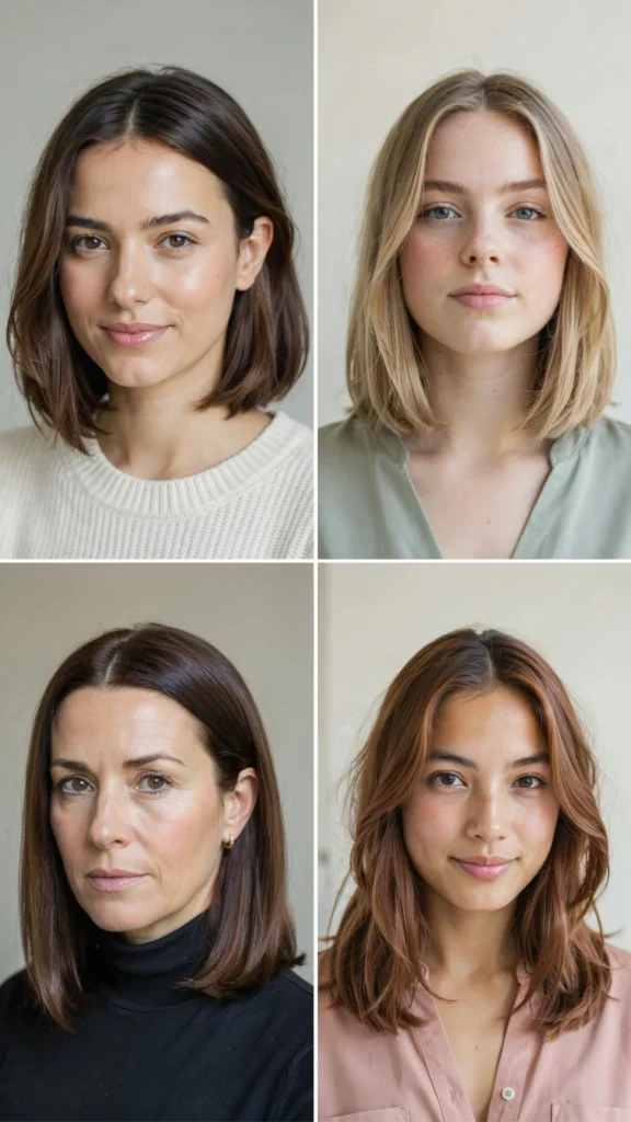 Angled Bob for a Slimmer Look