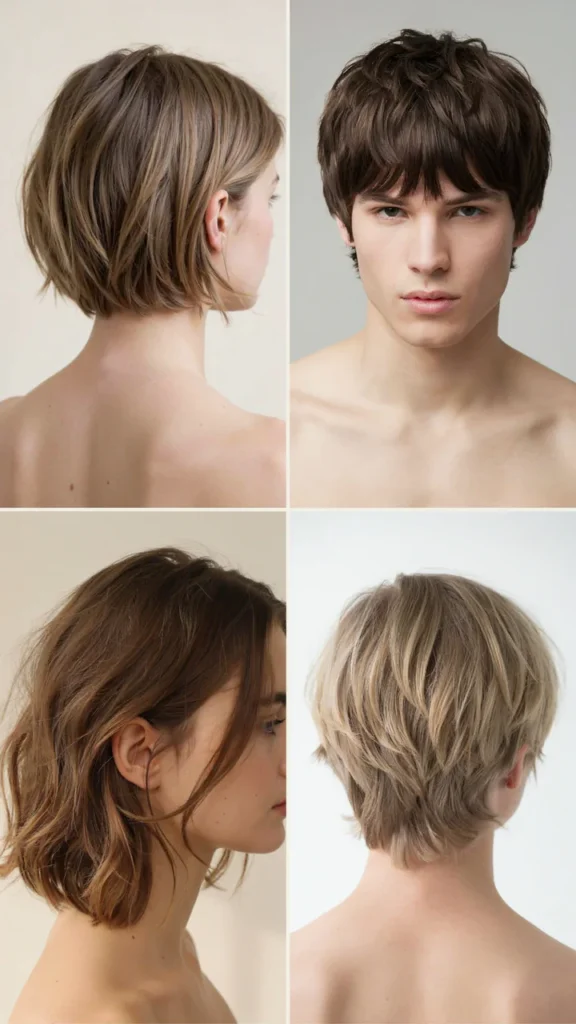 Short Shag With Tapered Nape