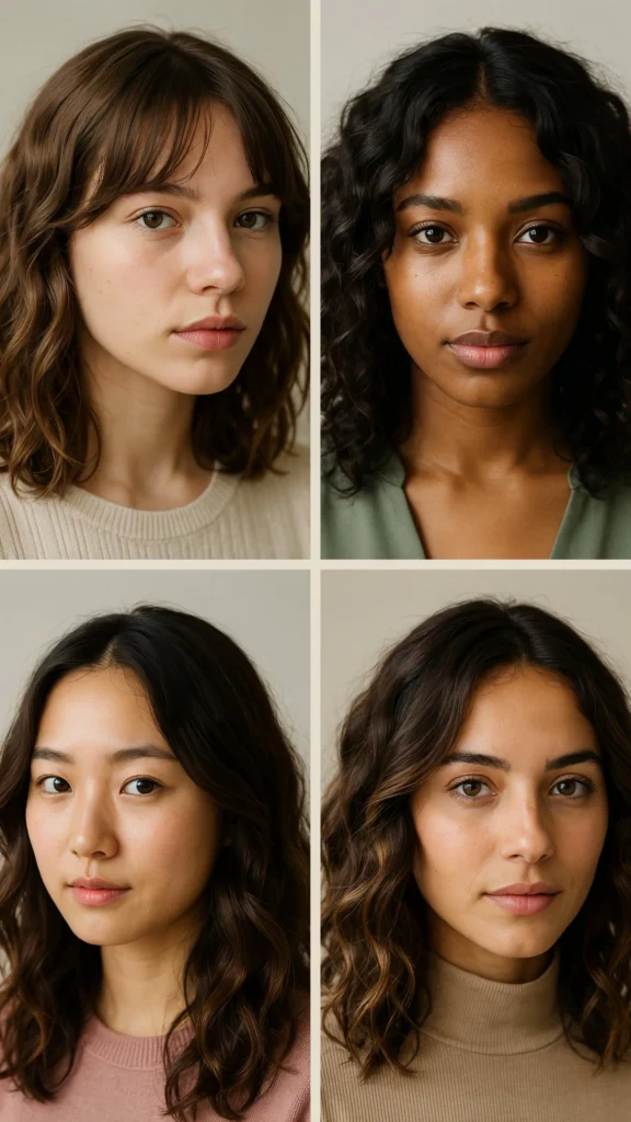 Curly Cut With Cheekbone Layers