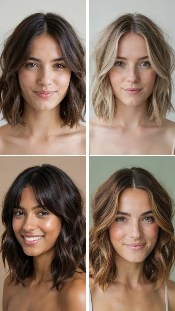 Choppy Lob for Modern Shape