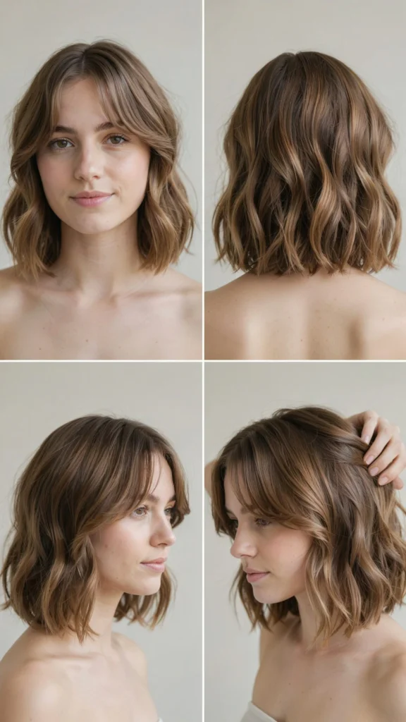Short Wavy Bob With Face-Framing Layers