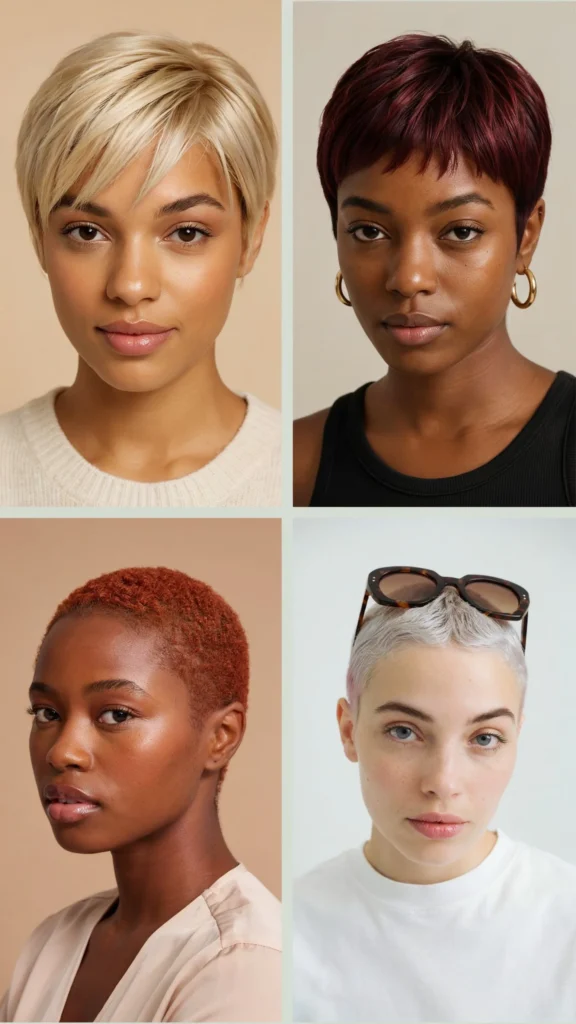 5. Bold Color Short Haircuts