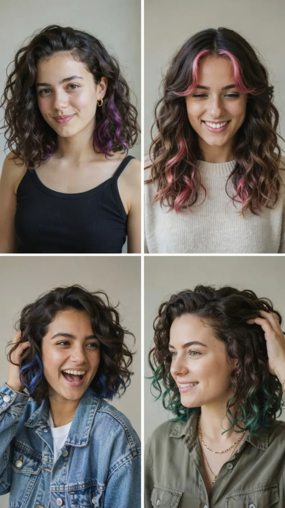 Curly Alt Hair With Peekaboo Color