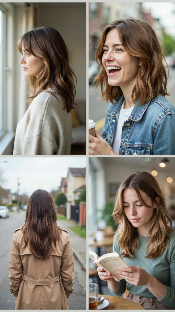 28. Easy Everyday Brunette Medium Layers