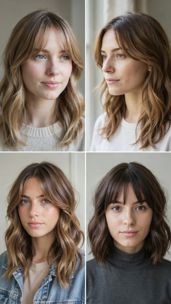 Wavy Layers With Bangs for Easy Everyday Styling
