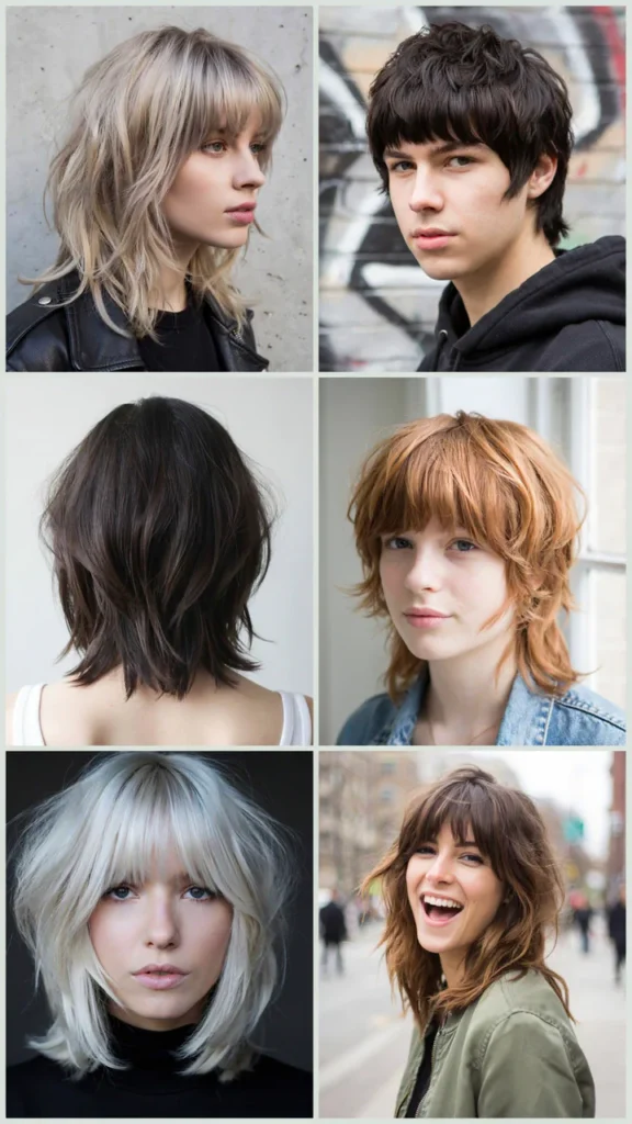  Wolf Shag Haircut With Full Bangs