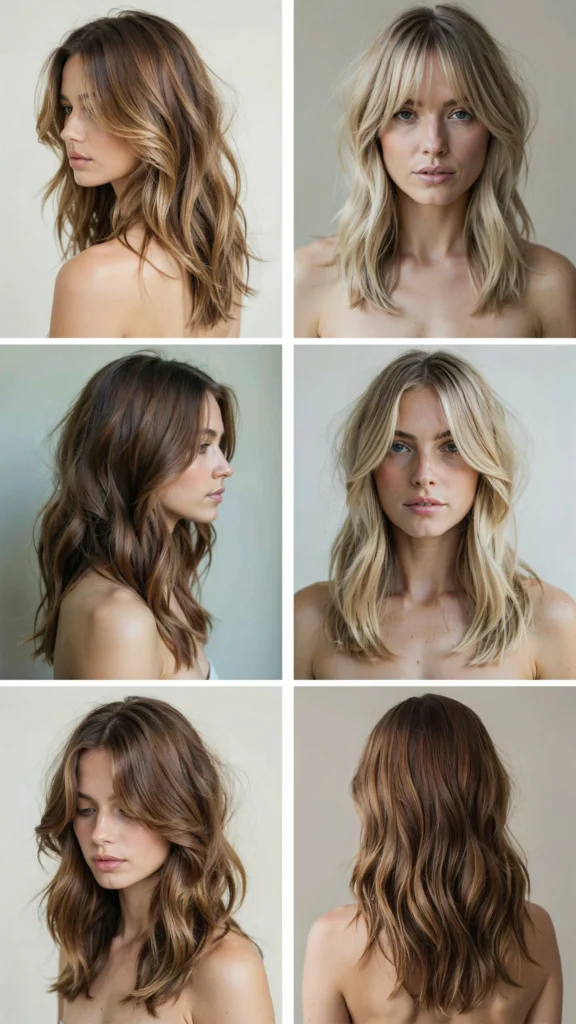 Choppy Long Layers With Face-Framing Highlights