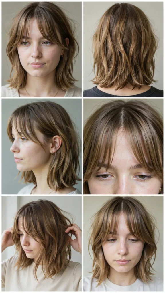 Choppy Shag Haircut With Piecey Bangs