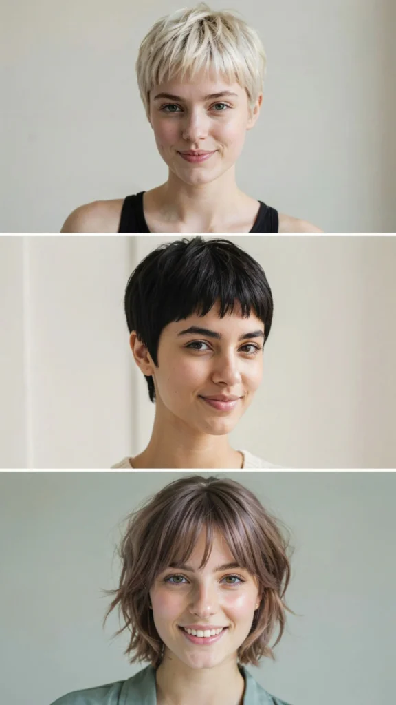 Pixie Cut with Micro Bangs