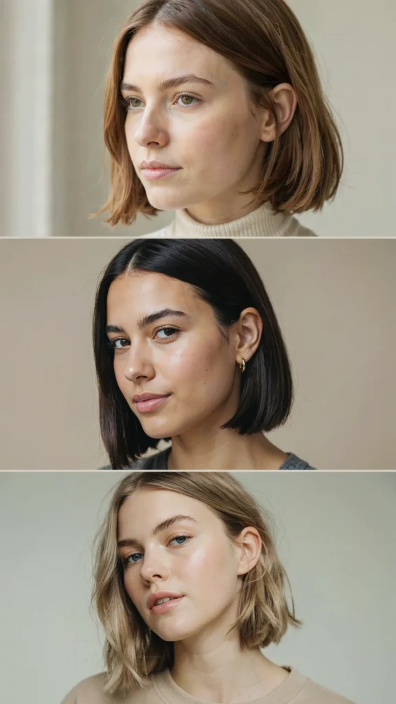 Short Bob With Deep Side Part