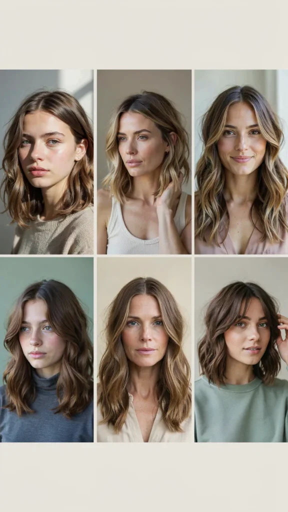 Wavy Shag With Middle Part