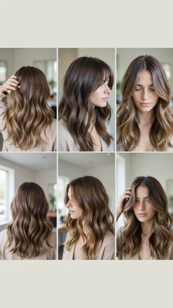 Long Wavy Layers With Balayage