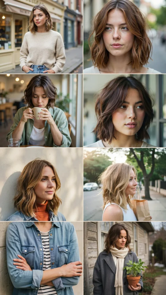 Textured Bob With Wispy Ends