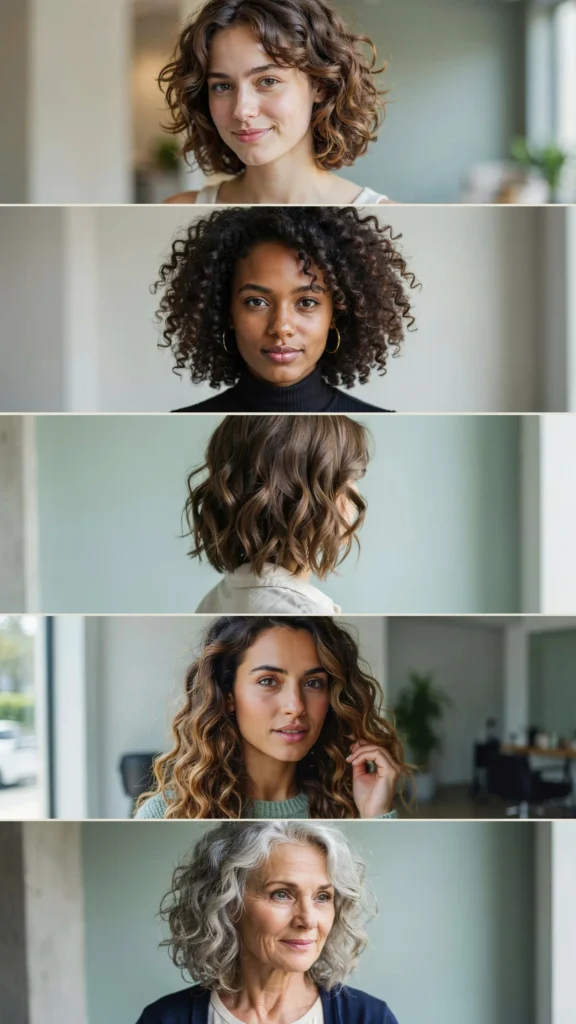 28. Medium Curly Layered Haircut