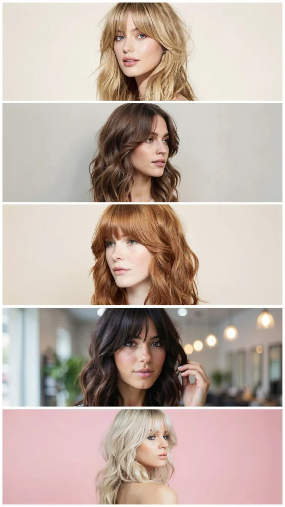 Soft Butterfly Layers With Curtain Bangs