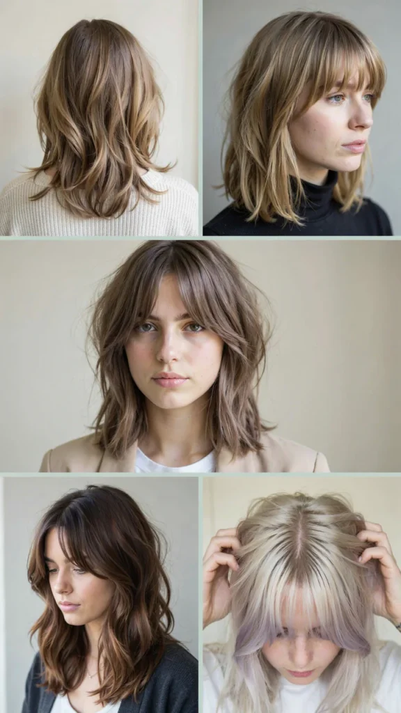Volumized Shag With Full Bangs