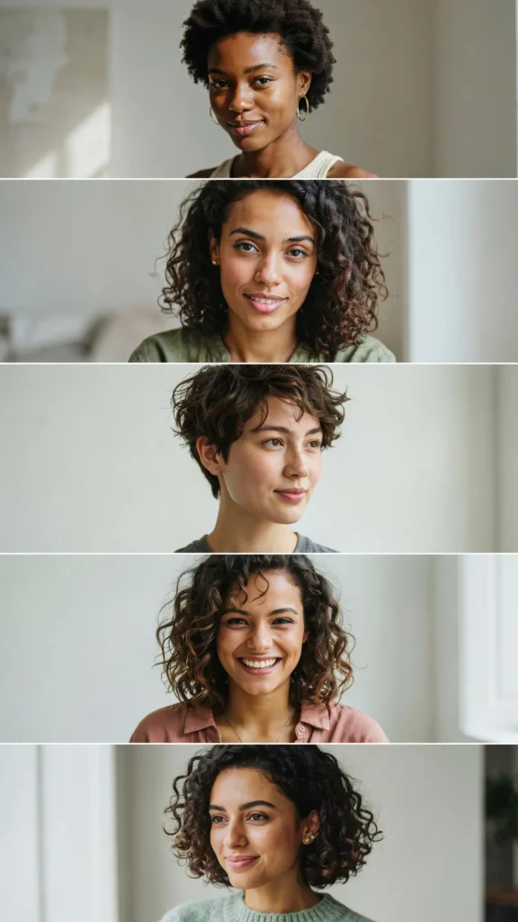 21. Curly Short Crop