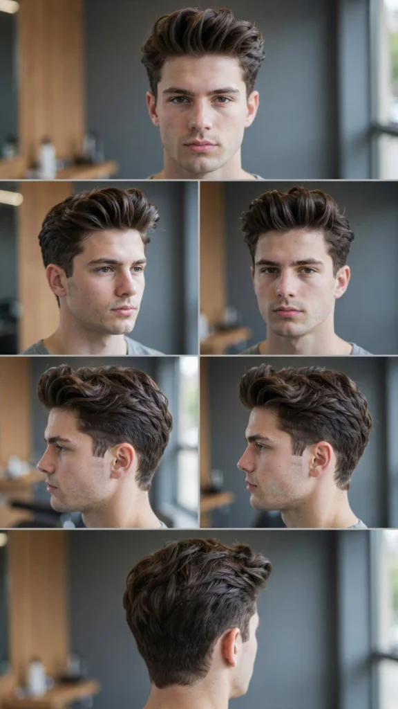 Wavy Layered Pompadour