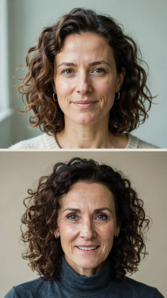 Medium Cut With Soft Curls