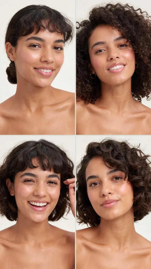 Curly Micro Bangs