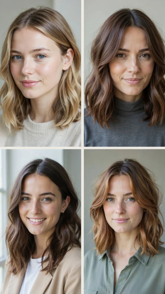 17. Medium Haircut for Square Faces