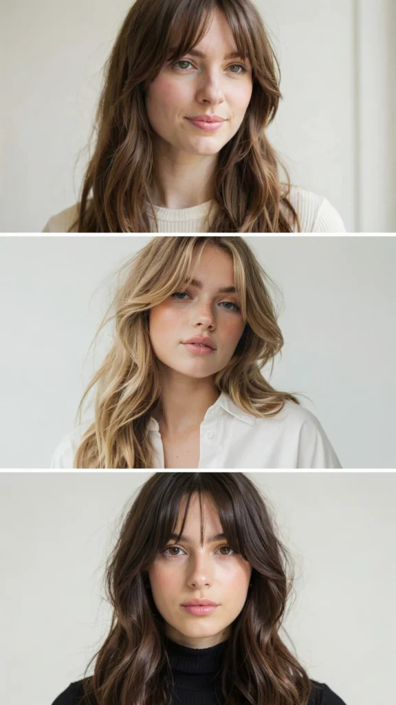 Long Hair With Wispy Bangs