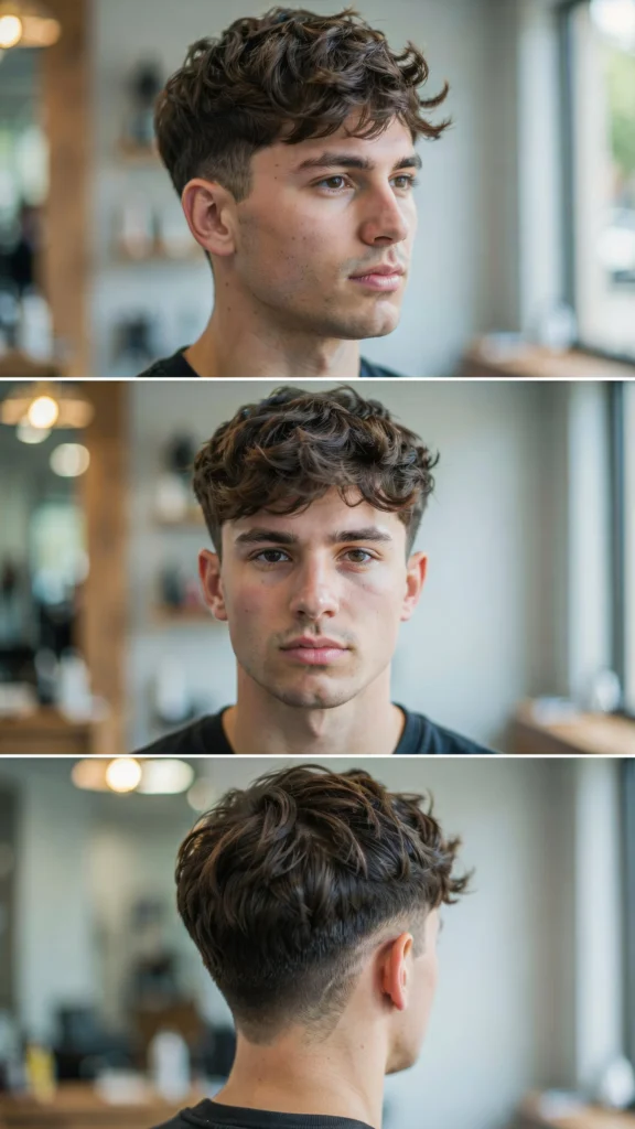 Wavy Layered Fade Haircut