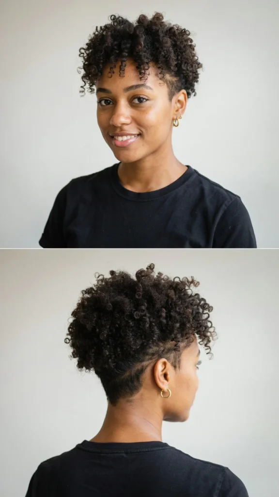 Curly Tapered Cut