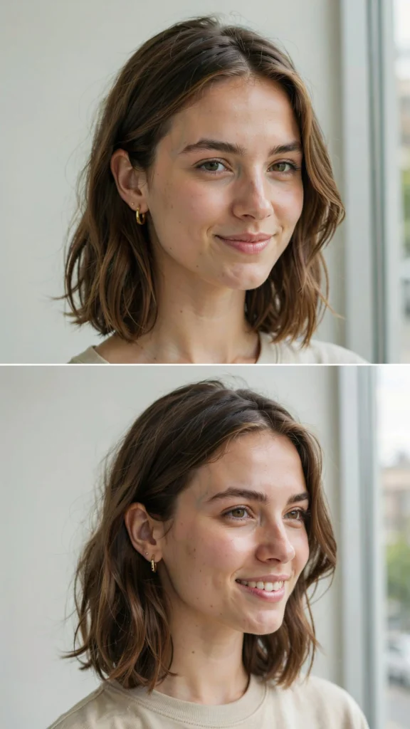 Medium Haircut for Fine Hair