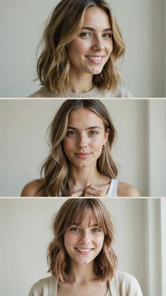 30. Medium Haircut With Highlights