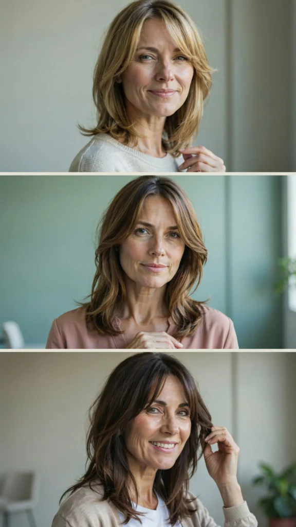 Side-Swept Bangs With Medium Layers