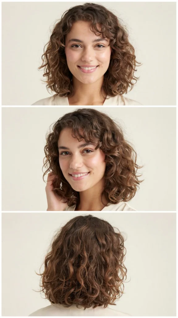 Curly V-Cut Layers