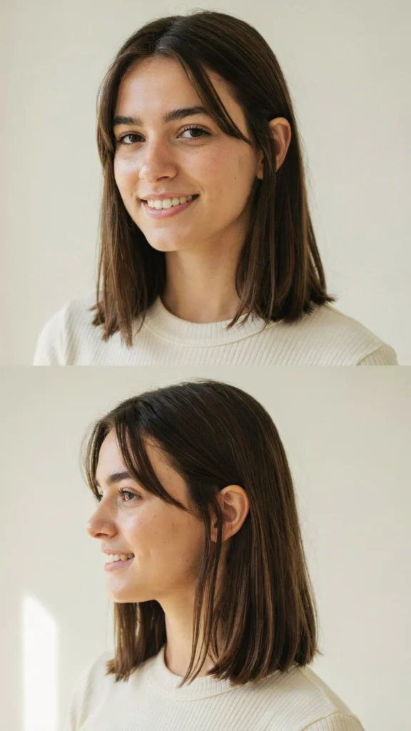 Straight Hair with Chunky Layers