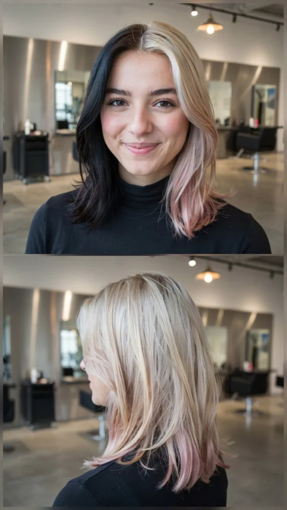 Medium Layered Cut With Split Dye