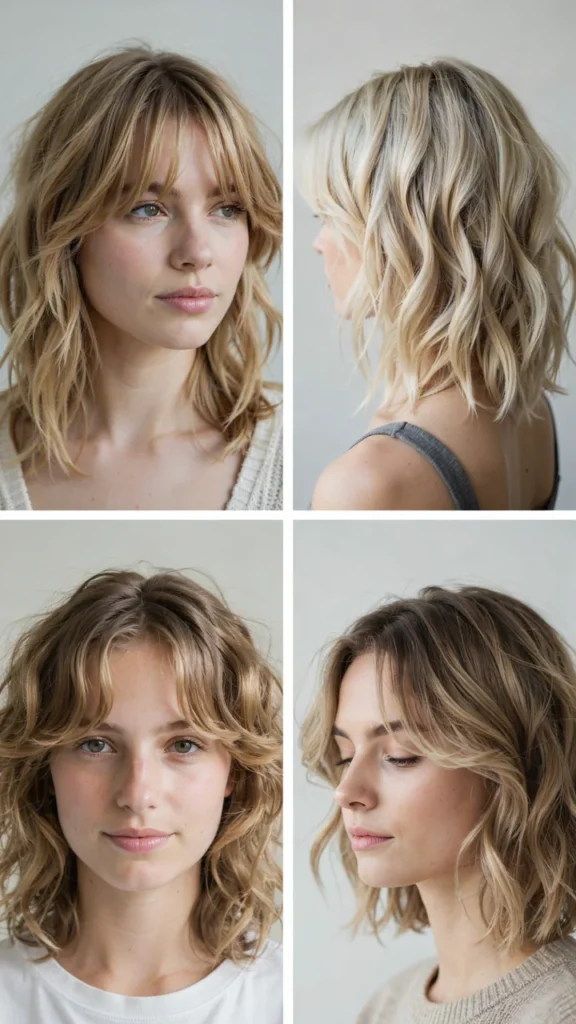 Curly Shag With Blonde Curls