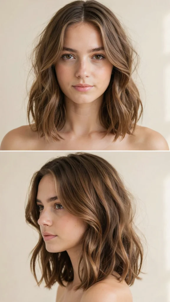 Wavy Layers for Oval Faces