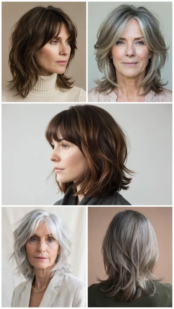 Textured Shag for Thick Hair