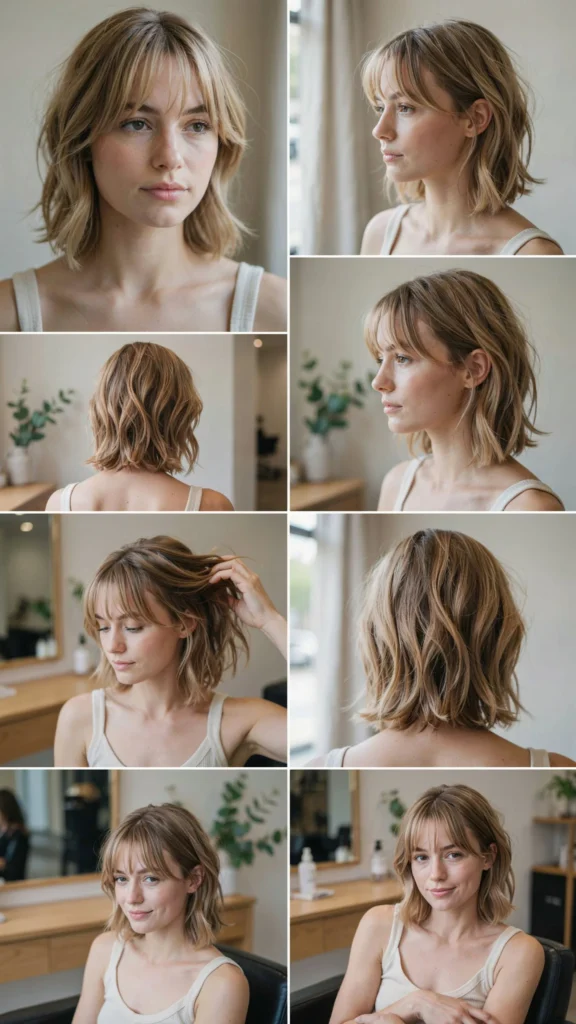 23. Short Sassy Cut With Baby Bangs