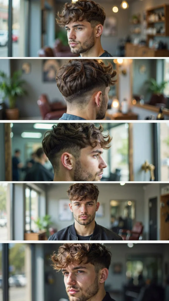 Wavy Layered Hair With Beard