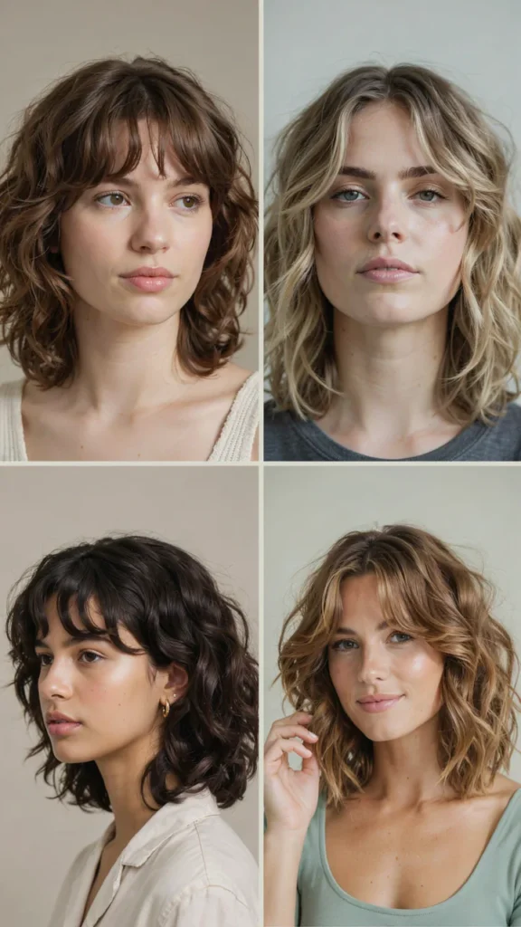Curly Shag Lob