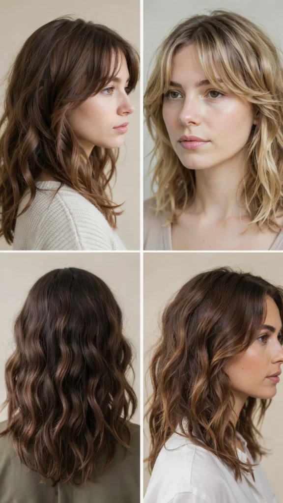 Long Curly Shag Haircut