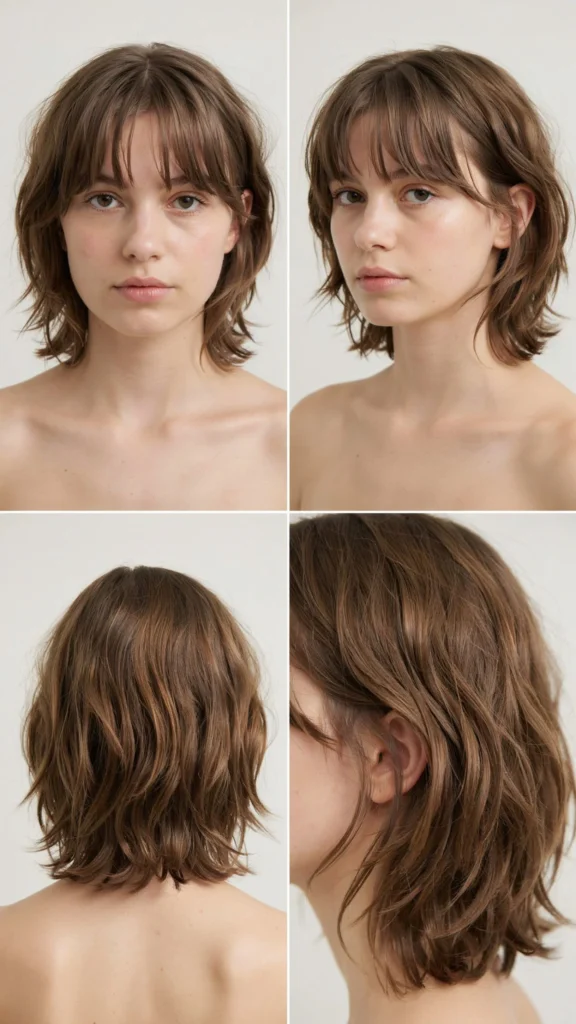 17. Short Choppy Layers With Curtain Bangs