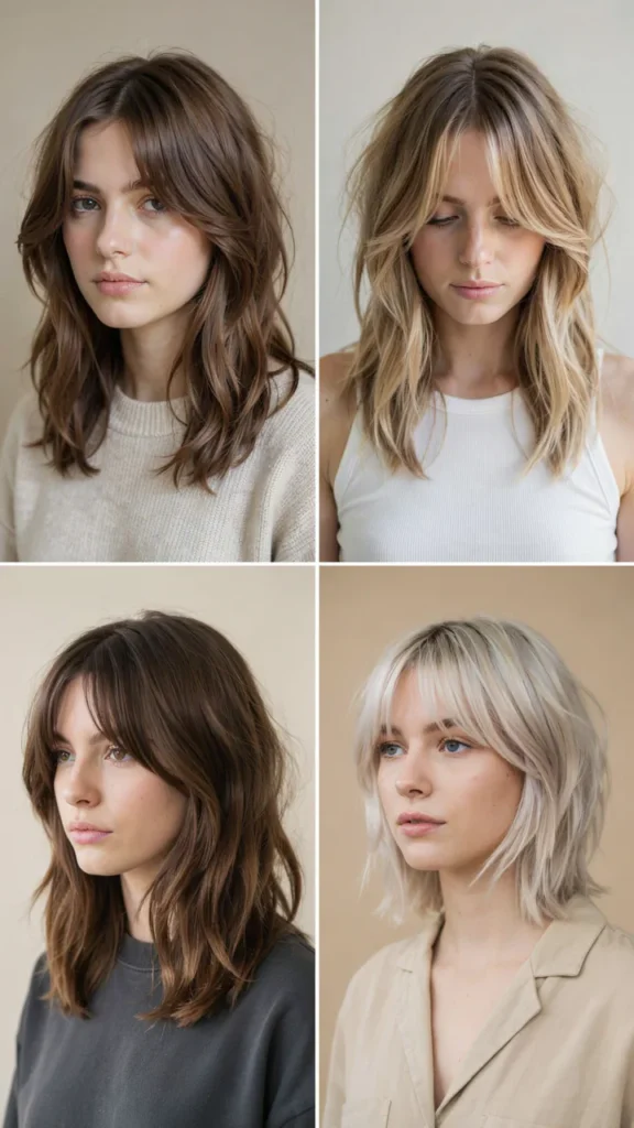  Shag With Long Curtain Bangs