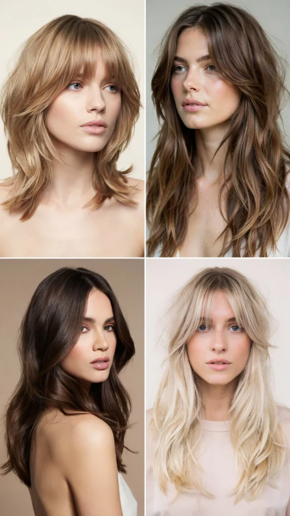 Choppy Long Layers With Feathered Face Framing