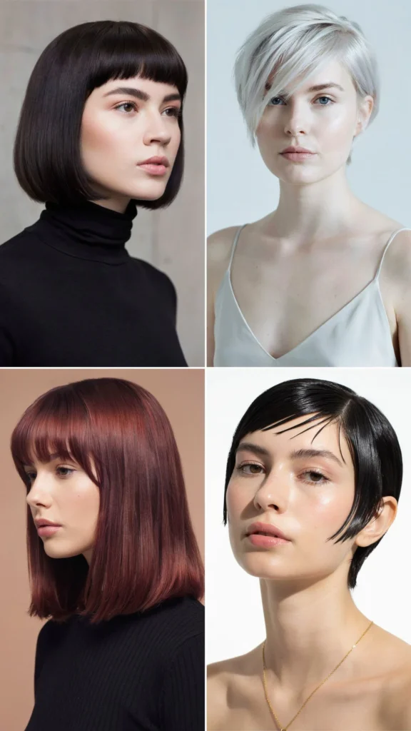 Sleek Alt Cut with Graphic Bangs