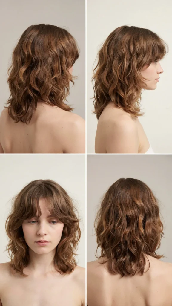 5. Medium Curly Shag Layers